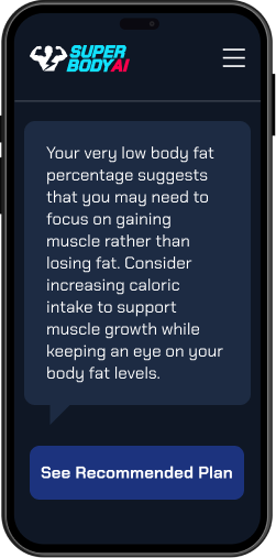 Customized workout plan based on body composition