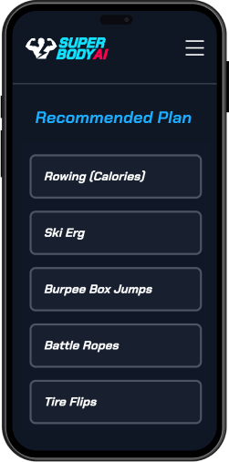 AI generated workout plan based on body photo